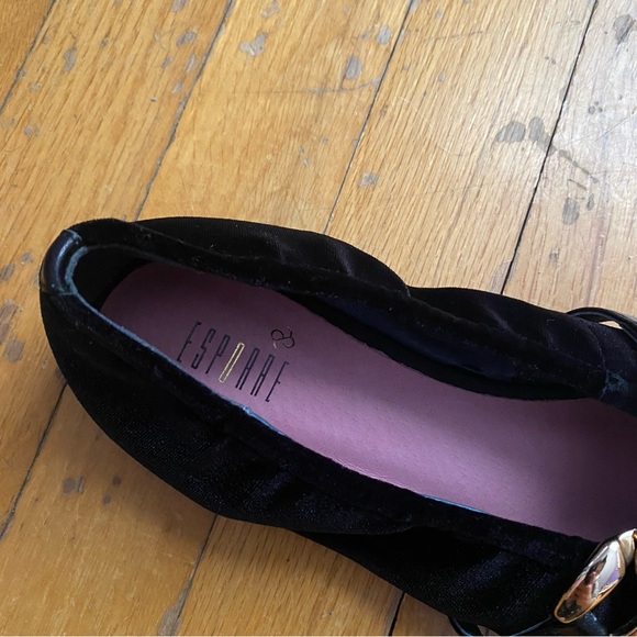 NWOT Esporre Velvet Chain Detail Ballet Flats - Picture 4 of 7